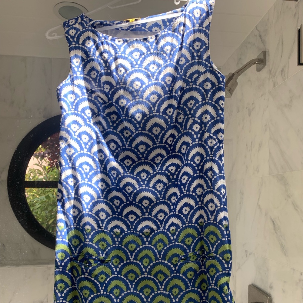 Woman’s pattern dress